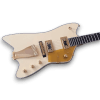 Custom Made Thunderbird Style Cream White Billy Bo 6 Strings Electric Guitar