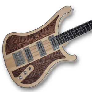 Custom Made 4004LK Style Lemmy Kilmister Neck-Through-Body Checkerboard Binding Electric Bass