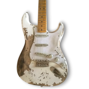 Custom Made Heavy Relic Style Aged White Electric Guitar