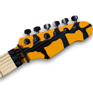 Custom Made The Yellow Tiger Electric Guitar - Image 3