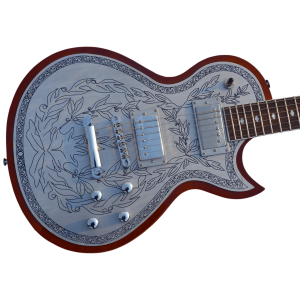 Custom Made Metal Front Electric Guitar