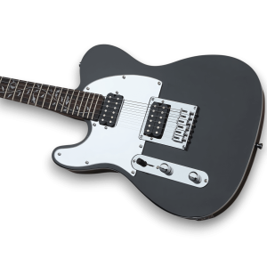 Custom Made Left Handed Tele Style Black Electric Guitar