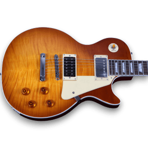 Custom Made Red Back Maple Top Wood Standard Sunburst Electric Guitar