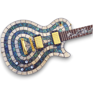 Custom Made Pearl & Abalone Font Electric Guitar