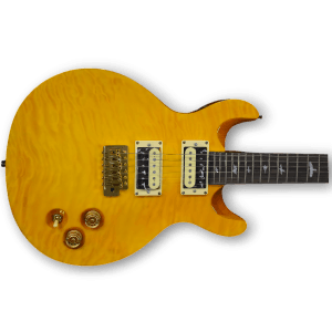 Custom Made Guitar with Quilted Maple Topwood Hight-Glossy Yellow