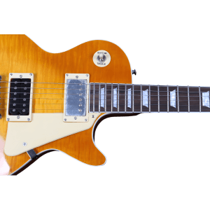 Custom Made Maple Top Wood Standard Sunburst with Pickguard Electric Guitar