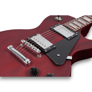 Custom Made Matt Finish LP Style Red Electric Guitar - Image 3