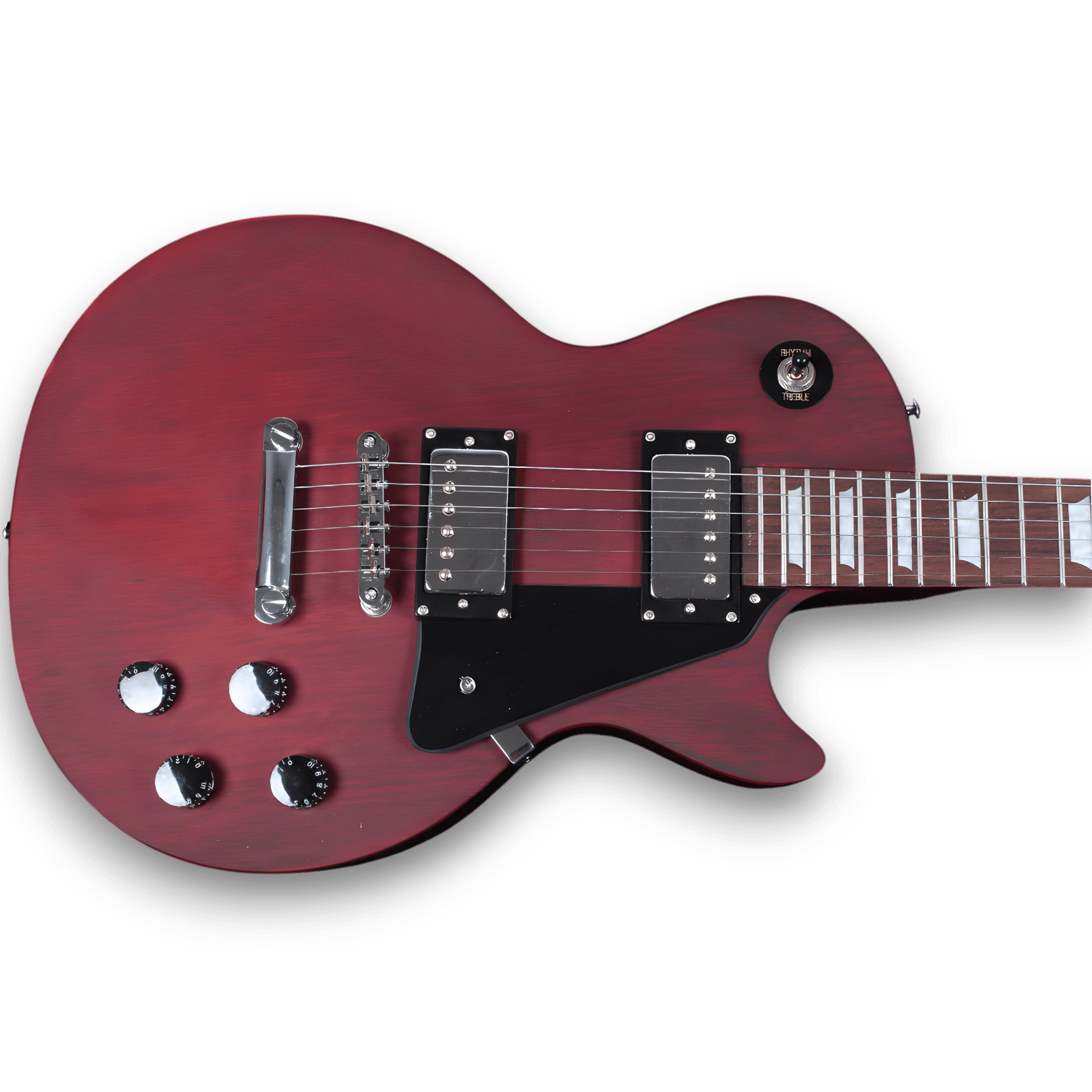 Custom Made Matt Finish LP Style Red Electric Guitar