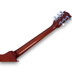 Custom Made Maple Top Wood Standard Sunburst Electric Guitar with Golden Knob - Image 7