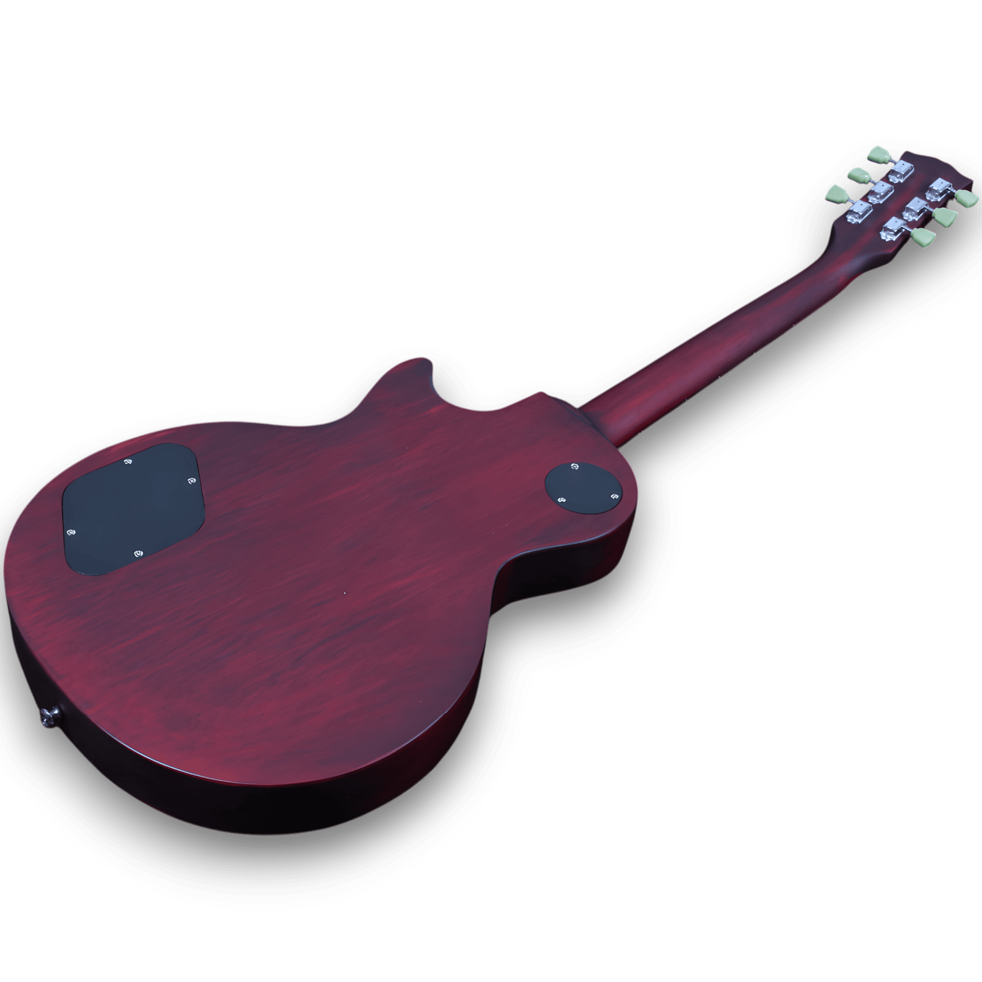 Custom Made Matt Finish LP Style Red Electric Guitar - Image 6