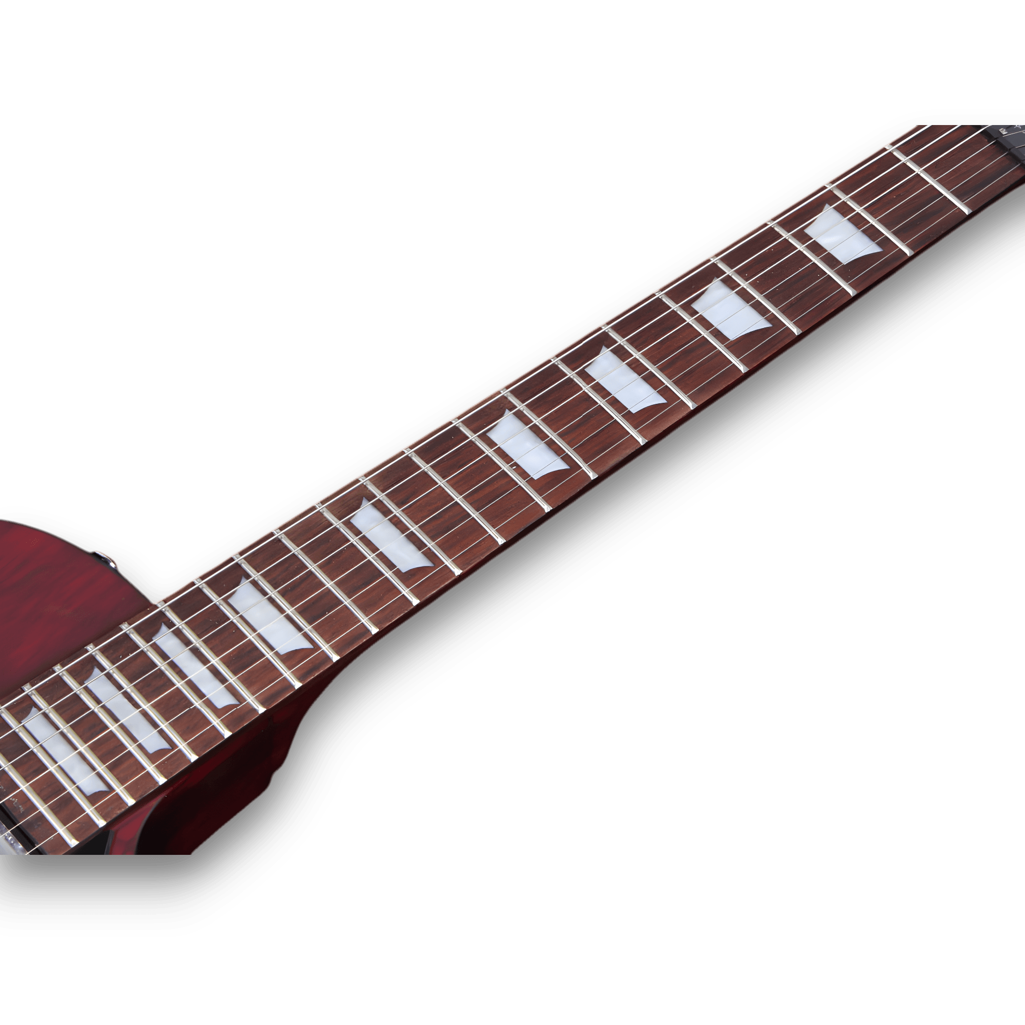 Custom Made Matt Finish LP Style Red Electric Guitar - Image 5