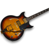 Custom Made Double Cutaway F-Hole Vintage Sunburst Electric Guitar