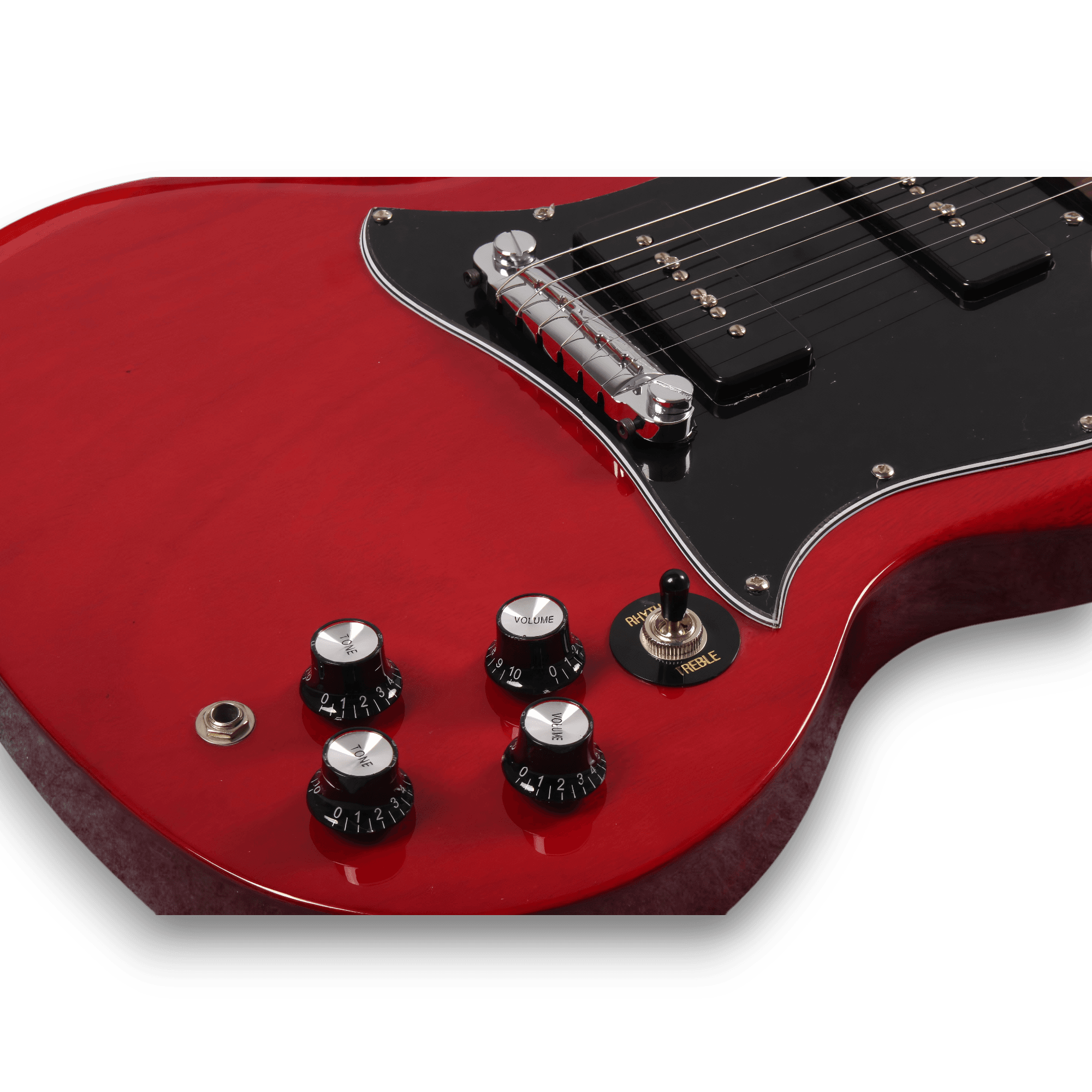 Custom Made SG Red with P90 Pickup Electric Guitar - Image 3