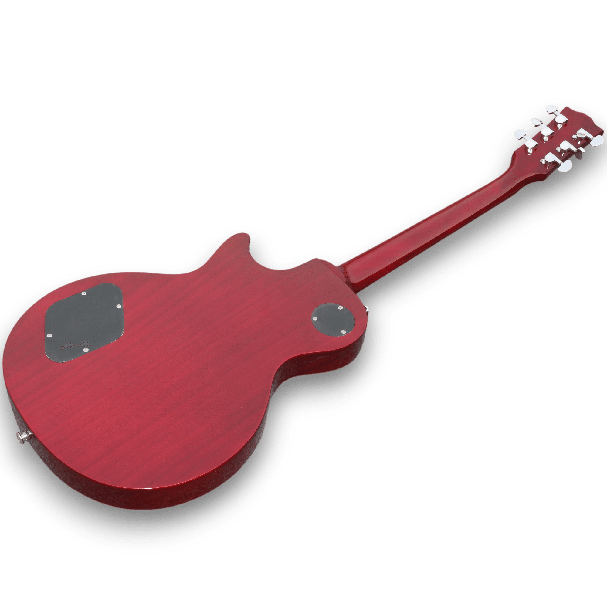 Custom Made LP Style Single Cutaway Maple Topwood with Red Stripe Electric Guitar - Image 7