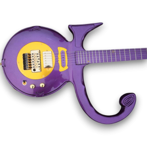 Custom Made Purple Prince Love Guitar