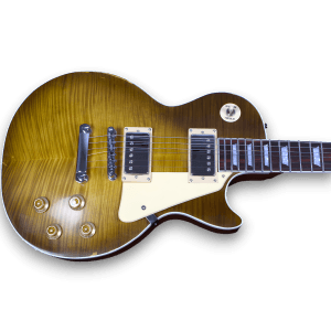 Custom Made Brown Tiger Maple Top Electric Guitar