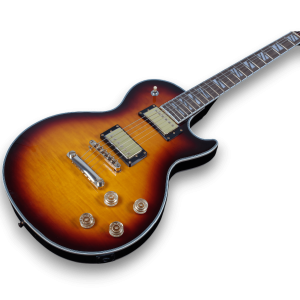 Custom Made Maple Top Wood Standard LP Style Tobacco Burst Electric Guitar
