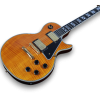 Custom Made Golden Hardware Tiger Maple Top LP Style Trans Lemon Burst Electric Guitar