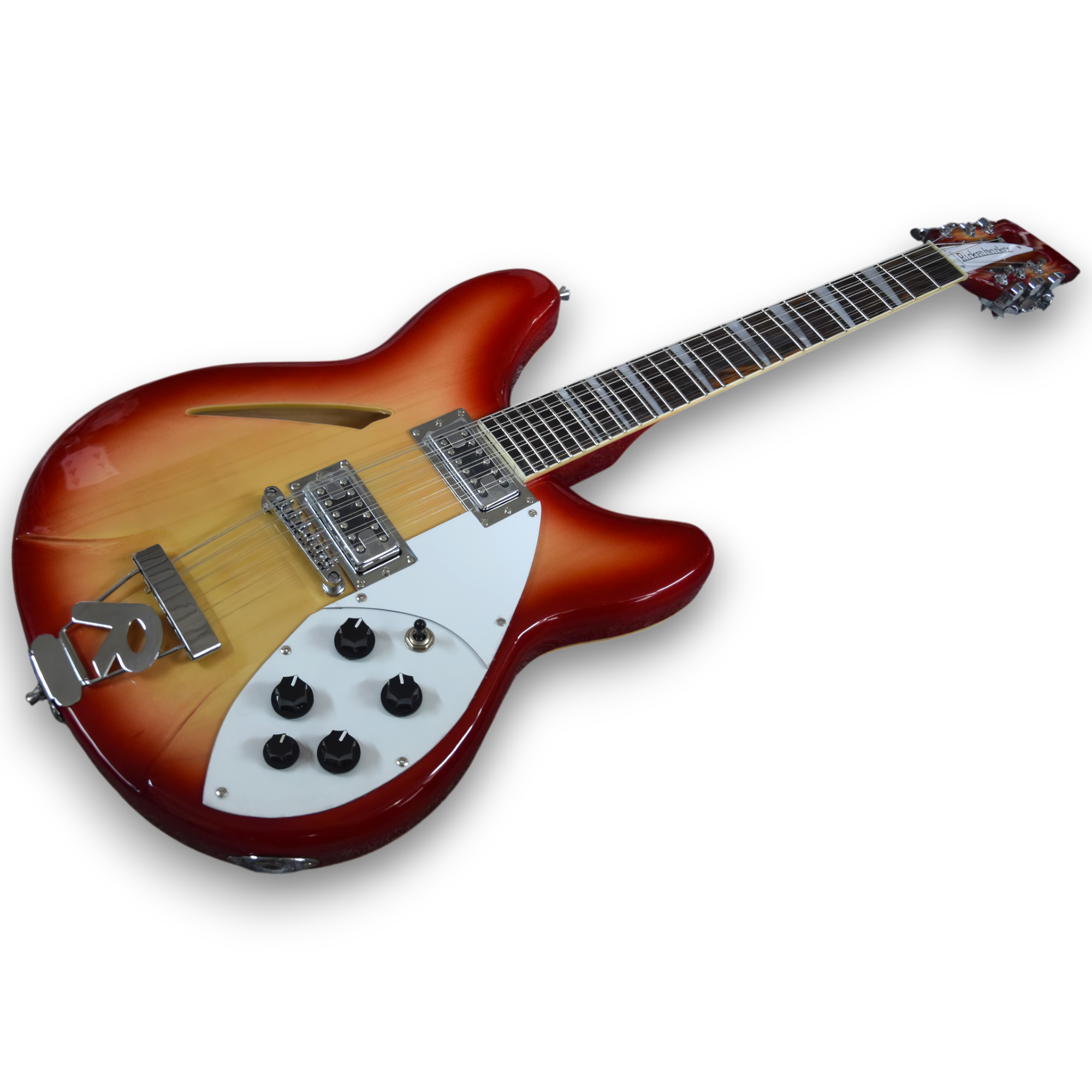 Custom Made Fireglo Semi-Hollow Body 360 Style 12 String Electric Guitar - Image 3