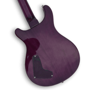 Custom Made Flame Maple Topwood SE Custom Style Purple Color Electric Guitar - Image 5