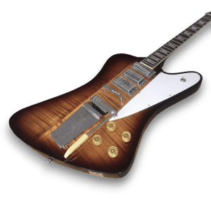 Custom Made Sunburst Firebird Style Flame Maple Top Electric Guitar