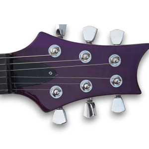 Custom Made Flame Maple Topwood SE Custom Style Purple Color Electric Guitar - Image 3