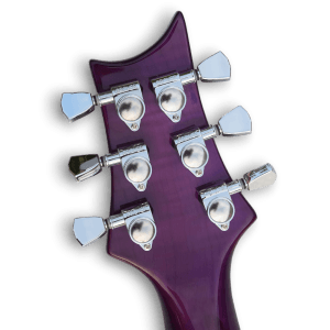 Custom Made Flame Maple Topwood SE Custom Style Purple Color Electric Guitar - Image 6