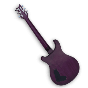 Custom Made Flame Maple Topwood SE Custom Style Purple Color Electric Guitar - Image 4