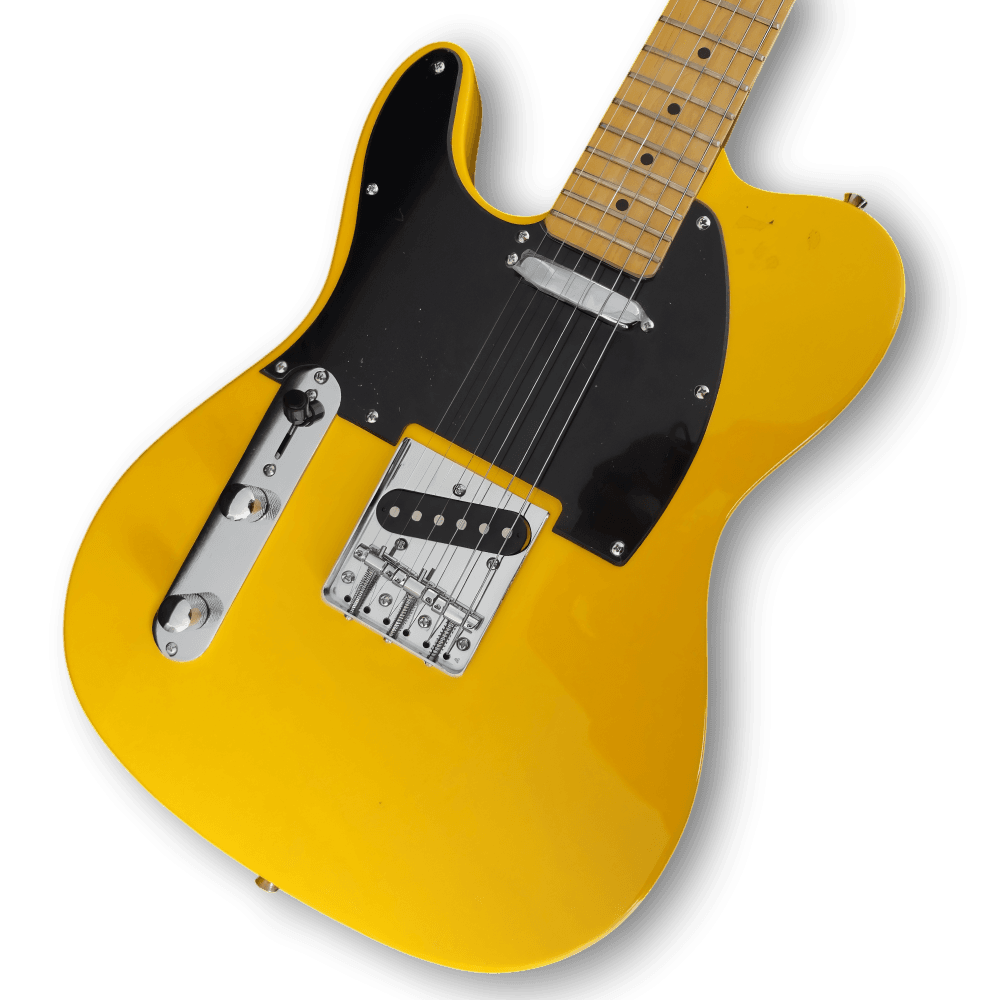 Custom Made Left Handed Neck Butterscotch Blonde Tele Style Electric Guitar