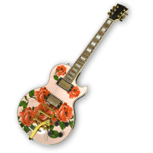 Custom Made Rose LP Style with Bigsby Electric Guitar - Image 2