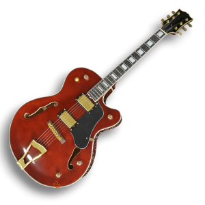 Custom Made Byrdland Thinline Style Hollow Body Wine Red Electric Guitar