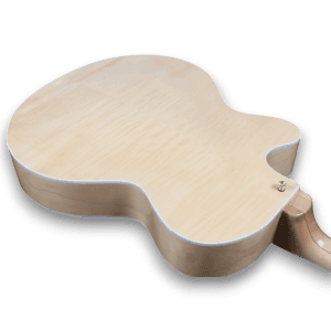 Custom Made Maple Wood Natural Finish L-5 Style Hollowbody Electric Guitar - Image 4