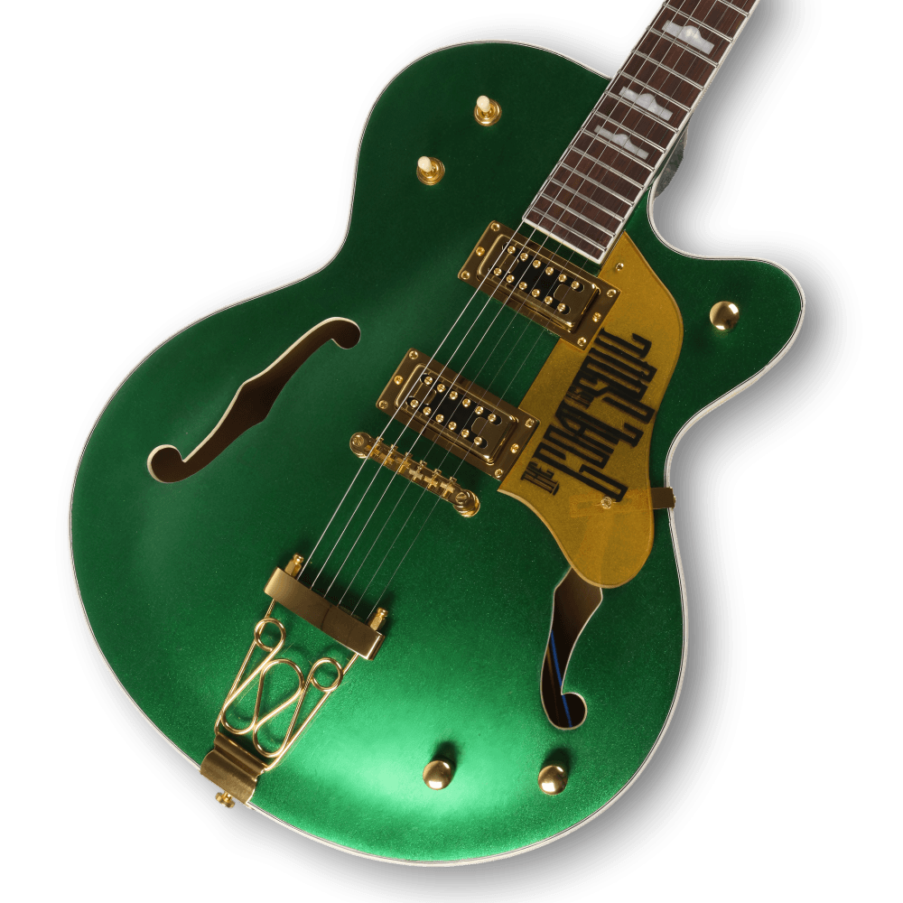 Custom Made Green G6136I Bono Irish Falcon Style 6 Strings Electric Guitar