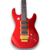 Custom Made Red Color Jersey Star Style 6 Strings Electric Guitar