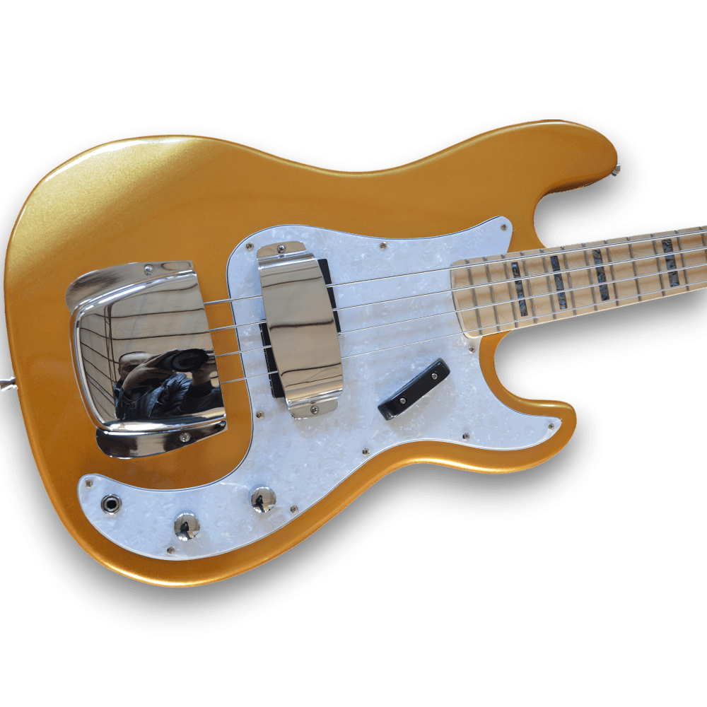 Custom Made Firemist Gold Jazz Bass 4 Strings Bass