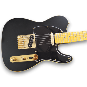Custom Made Matte Black Tele Style Electric Guitar