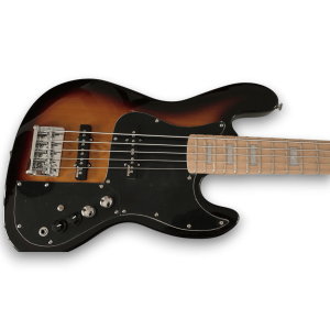 Custom Made Tabacco Sunburst Jazz Bass 5 Strings Bass