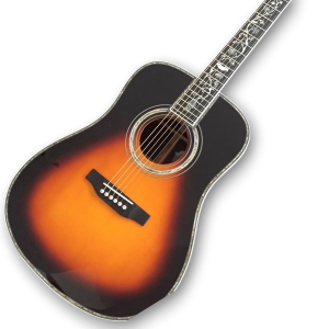 Custom Made Sunburst  D45 with Abalone Binding and Inlay Acoustic Guitar