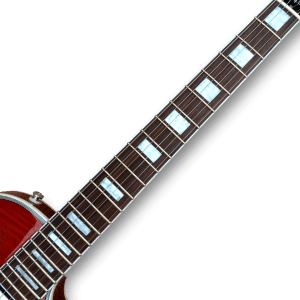 Custom Made Mojave Burst LP Style Flame Maple Top Electric Guitar - Image 4