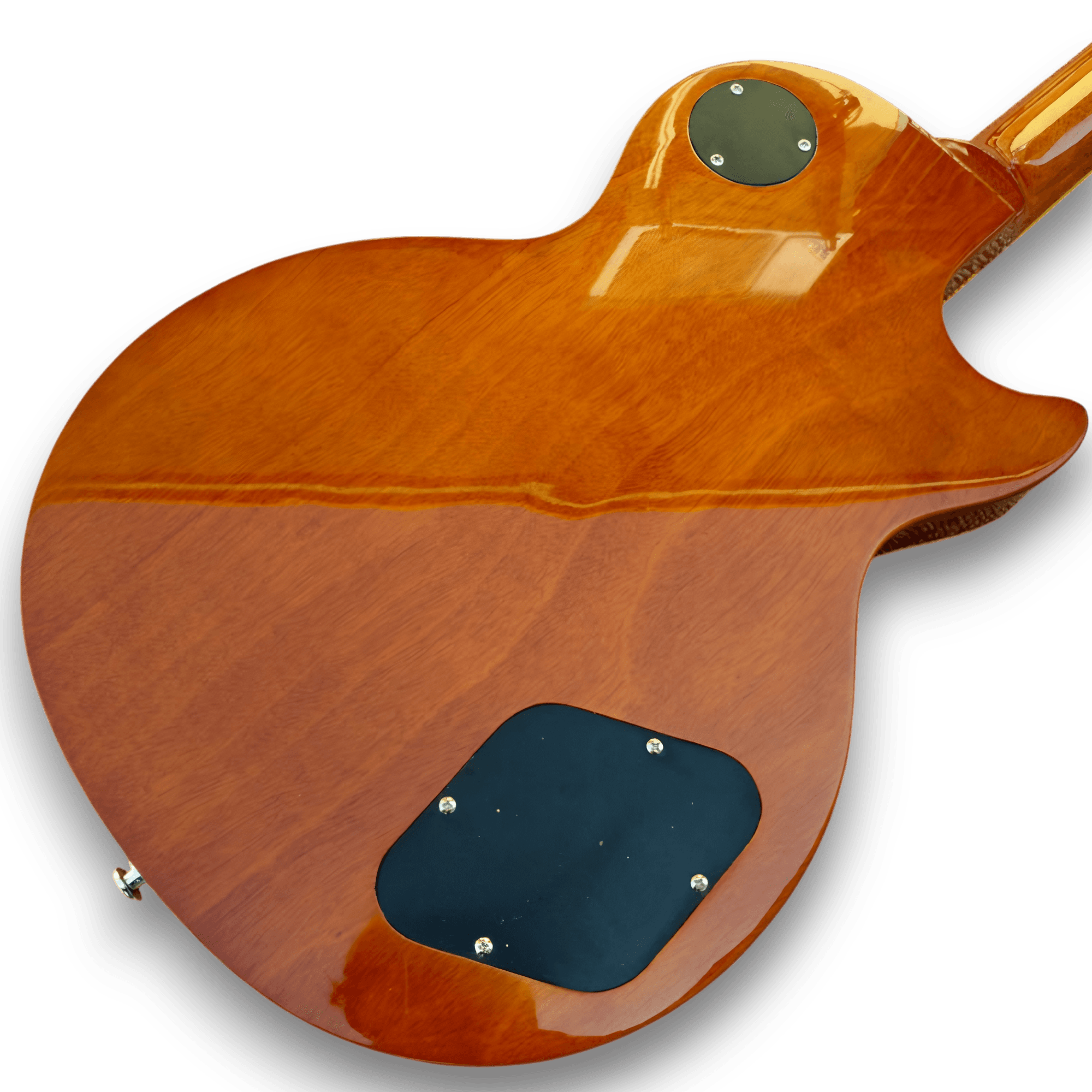 Custom Made Left Handed Midnight Sunset LP Style Flame Maple Top Electric Guitar - Image 4