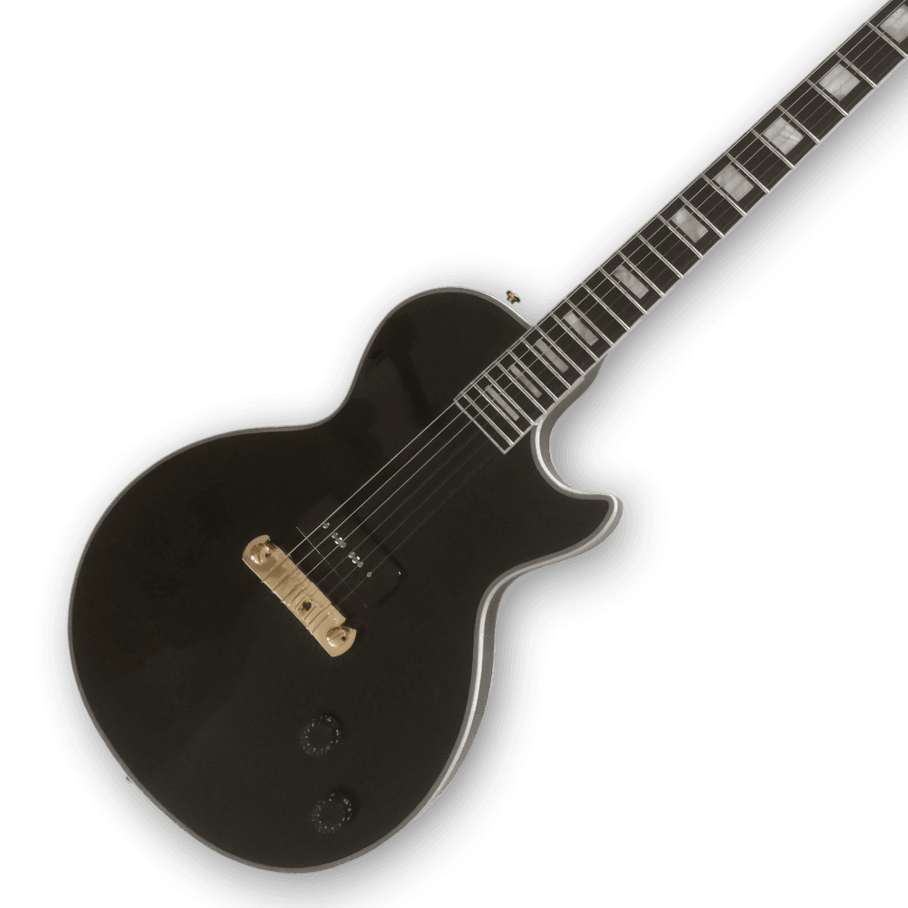 Custom Made Black Beauty LP Style P90 Electric Guitar