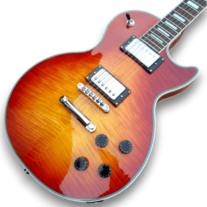 Custom Made Mojave Burst LP Style Flame Maple Top Electric Guitar