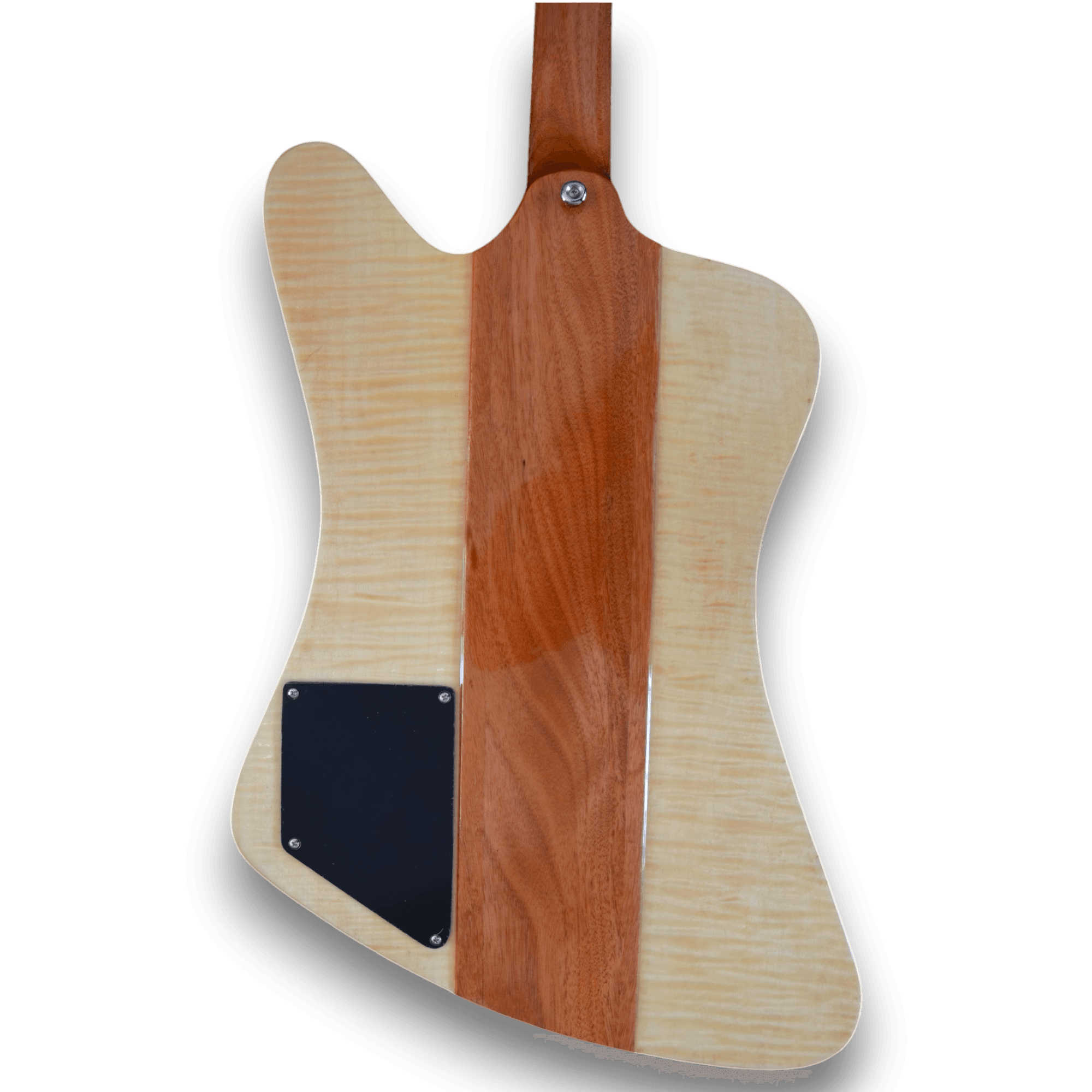 Custom Made Firebird Style Flame Maple Top Electric Guitar - Image 6