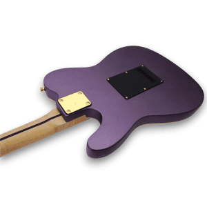 Custom Made Matte Metallic Purple Tele Style Electric Guitar - Image 7