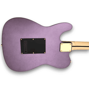 Custom Made Matte Metallic Purple Tele Style Electric Guitar - Image 6