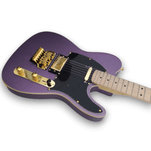 Custom Made Matte Metallic Purple Tele Style Electric Guitar - Image 5