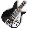 Custom Made Black 325 Style Electric Guitar with Bigsby Tremolo