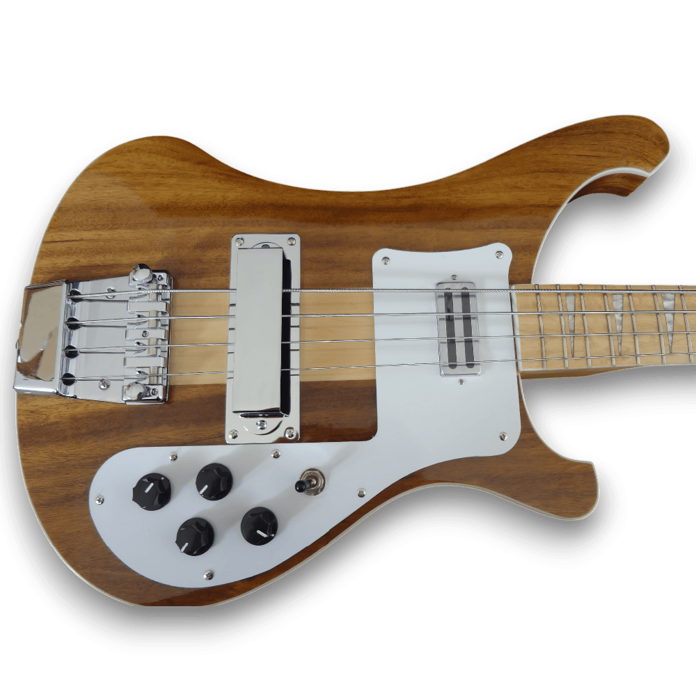 Custom Made Natural Wood 4003 Neck-Through-Body Electric Bass