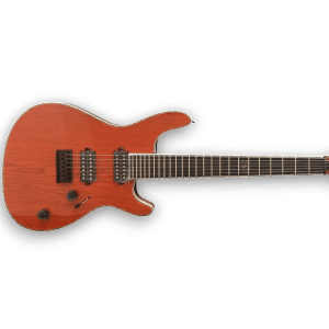 Custom Made Regius 7 Strings Guitar Orange Neck-Through-Body Electric Guitar - Image 3
