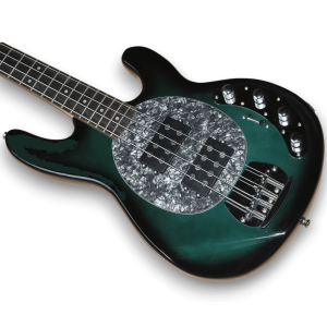 Custom Made Dark Green Black Burst StingRay 4 Strings Electric Bass